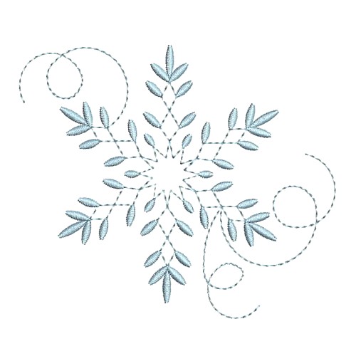 snowflake machine embroidery design needle passion embroidery npe